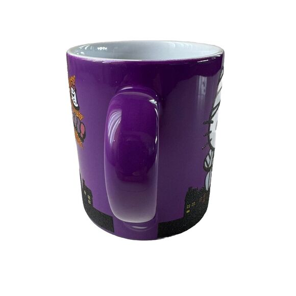 Hello Kitty Halloween Mummy Purple Glitter Coffee Mug 14oz New - Picture 4 of 7